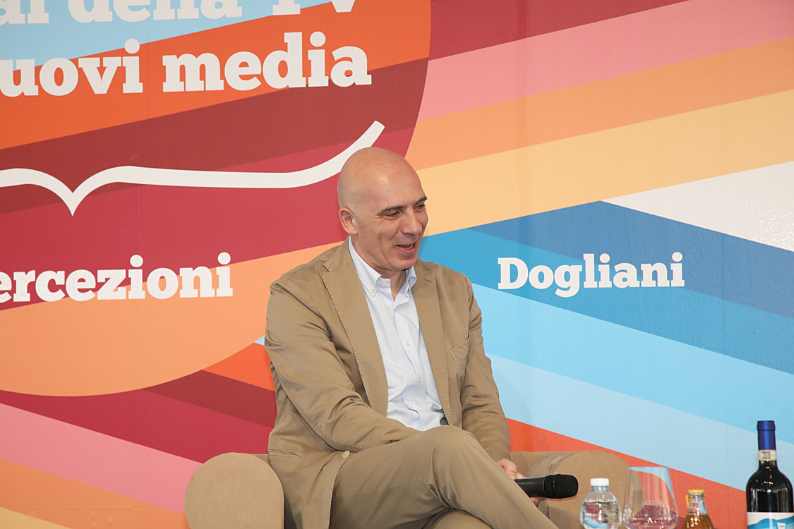 Festival della TV e dei Nuovi Media 2019_192.jpg - Fabrizio Salini e Aldo Grasso L’Amministratore Delegato RAI racconta il suo progetto di media company. Un dialogo tra Fabrizio Salini e Aldo Grasso.